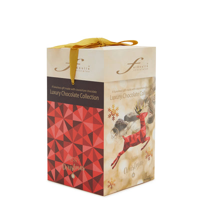 Christmas Reindeer Gift Box Red 200 gram